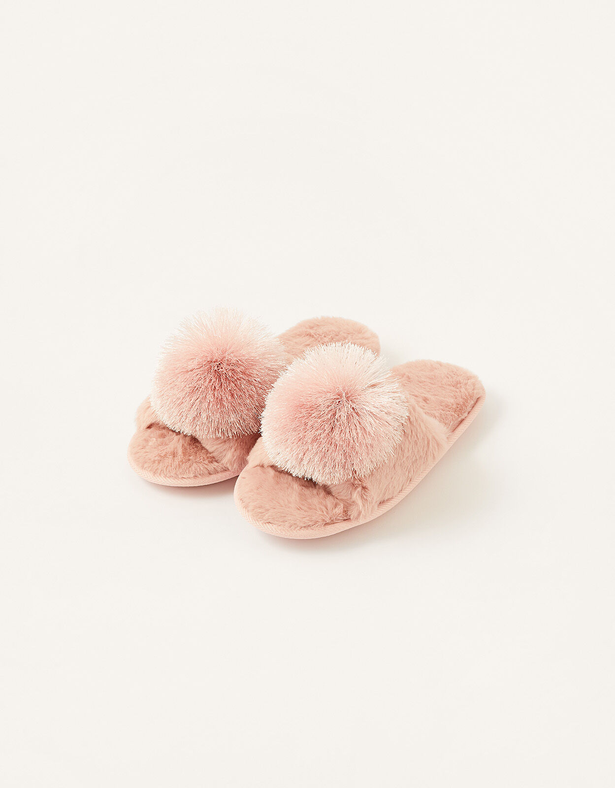 Fur pom sales pom slippers