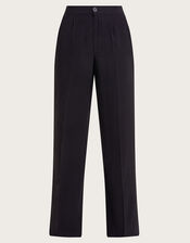 Wila Wide Leg Trousers, Black (BLACK), large