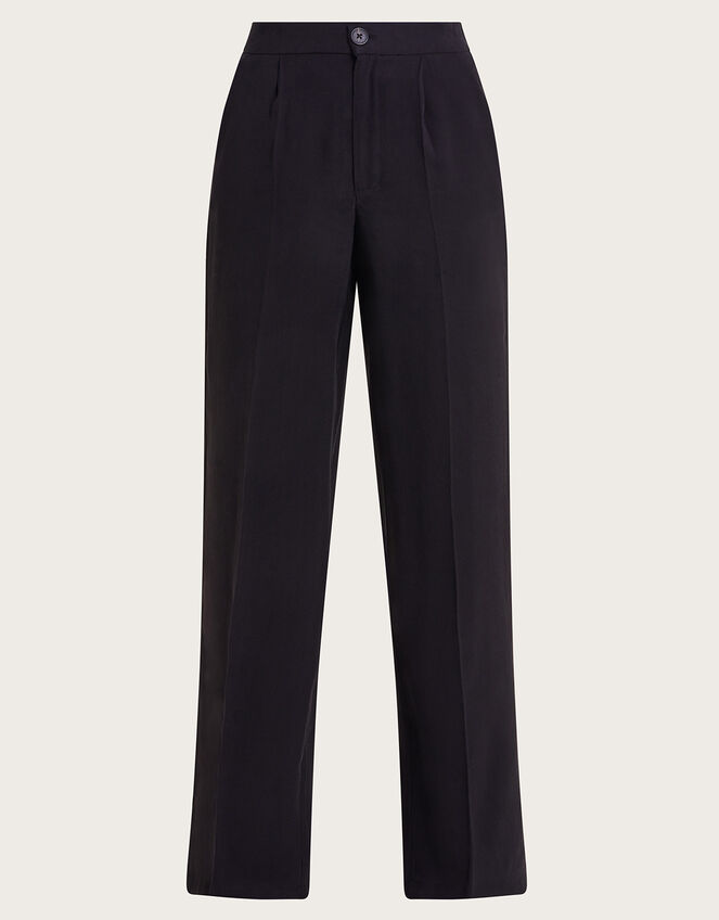 Wila Wide Leg Trousers, Black (BLACK), large