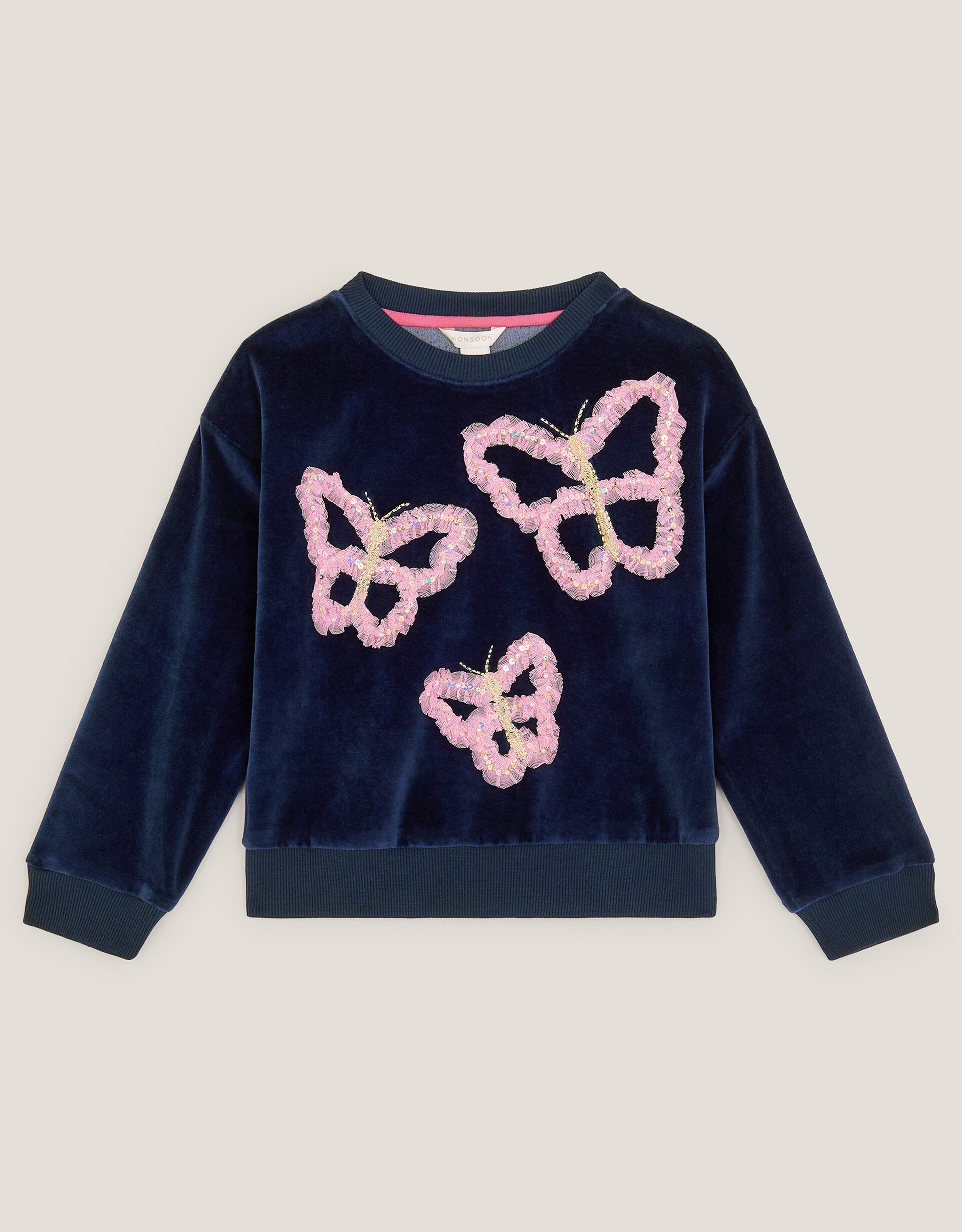Butterfly Embellished Top Blue