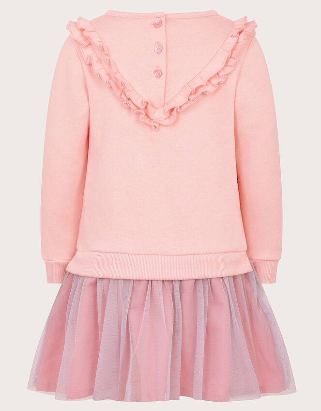 Baby Embroidered Swan 2-in-1 Dress, Pink (PINK), large