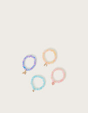 4-Pack Rosie Beaded Charm Bracelets, , large