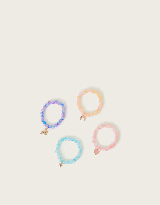 4-Pack Rosie Beaded Charm Bracelets, , large
