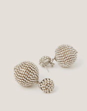 Diamant&eacute; Ball Drop Earrings, , large