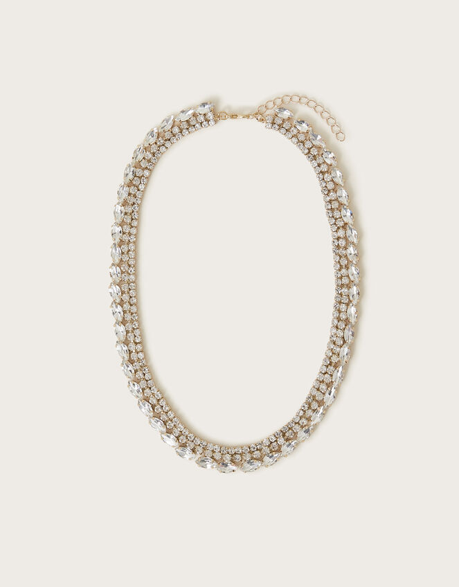 Statement Diamante Necklace, , large