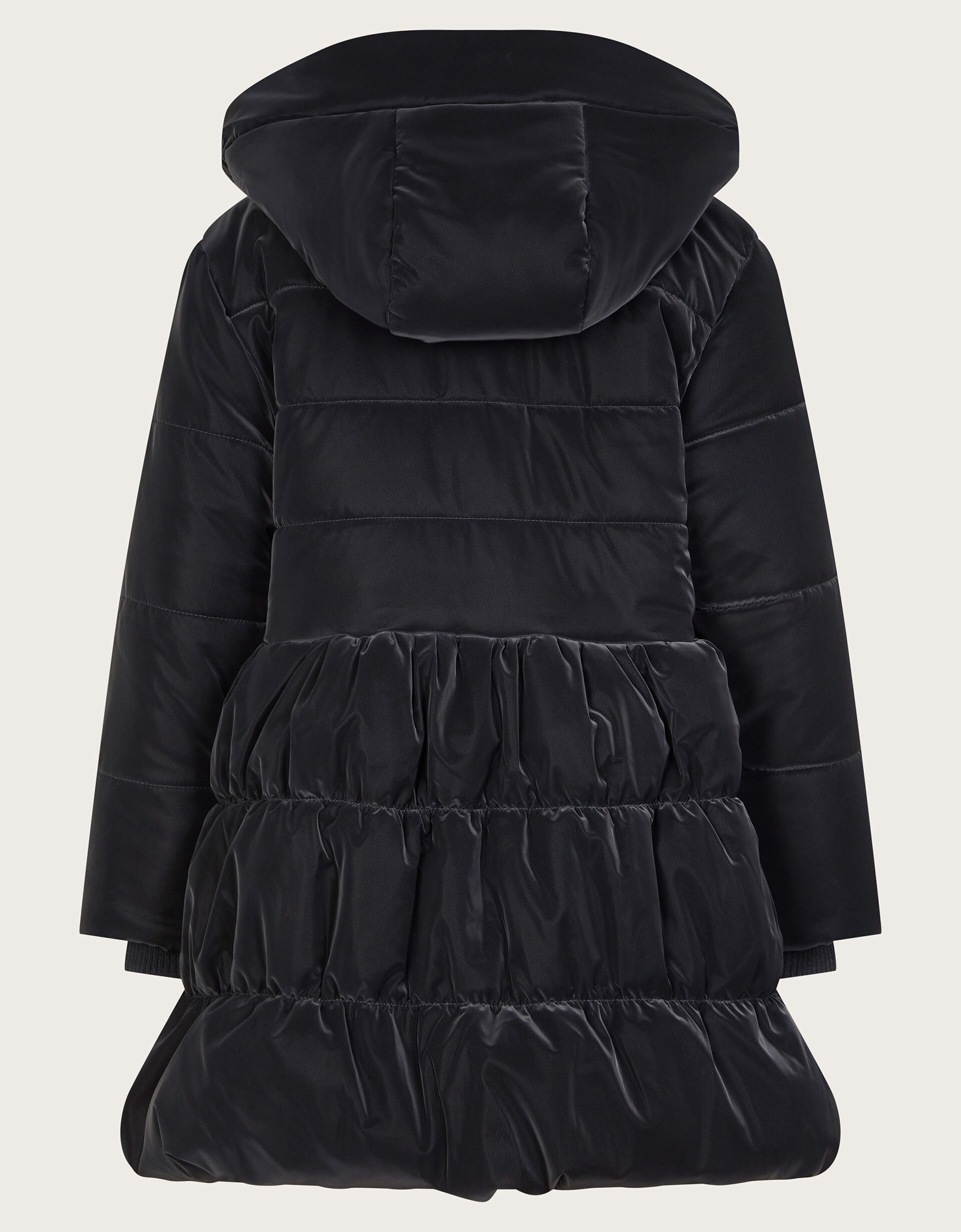 Super Soft Tiered Coat Black Girls Coats Jackets Monsoon UK