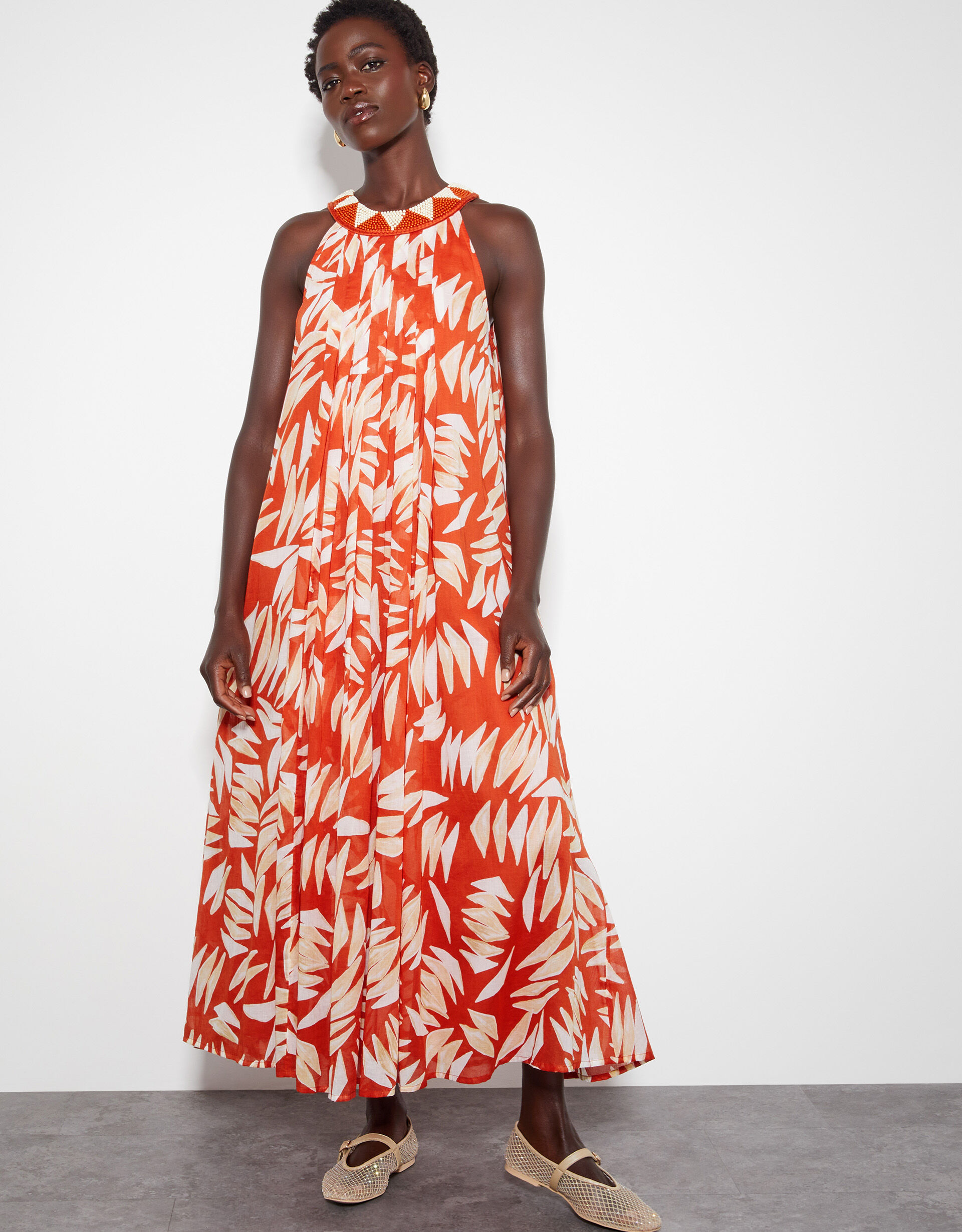 Printed maxi dress 2025