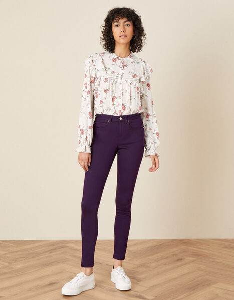 Nadine Regular-Length Skinny Jeans Purple, Purple (PURPLE), large