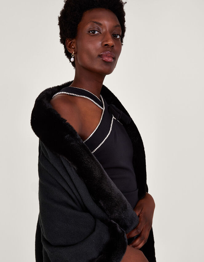 Faux Fur Wrap, , large
