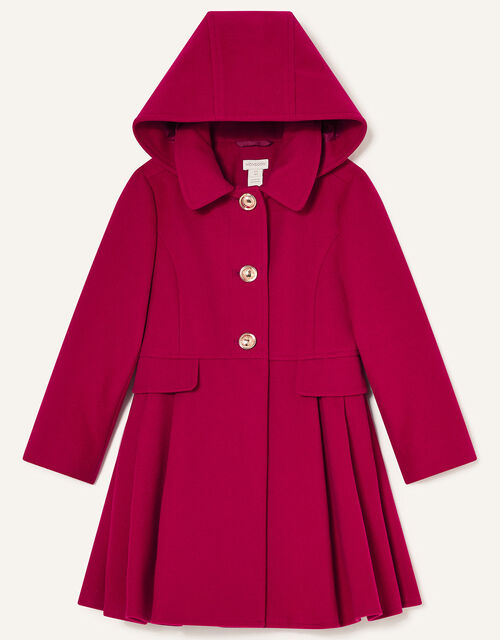 Back to School Hooded Coat Red Girls' Coats & Jackets Monsoon UK.