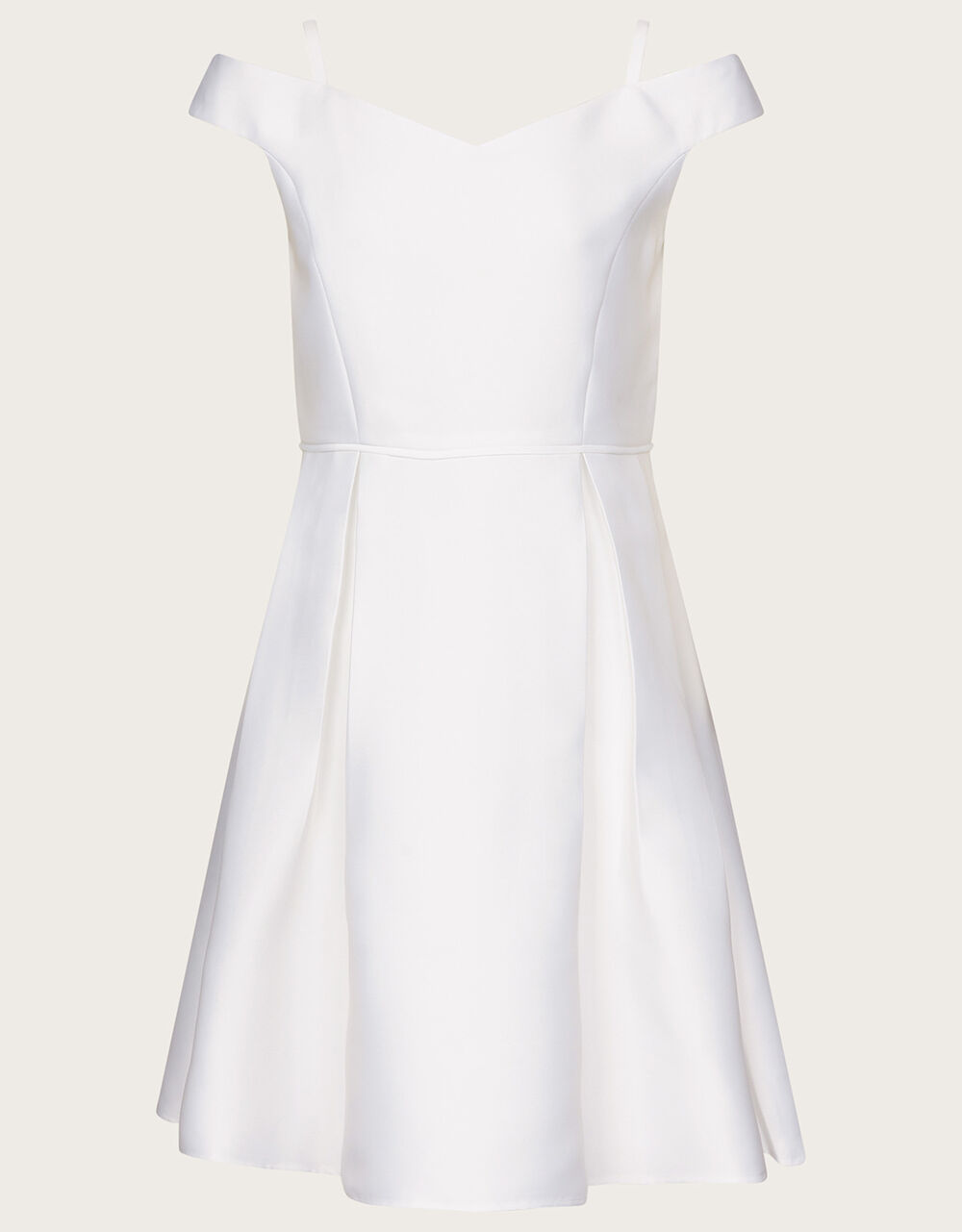 Duchess Twill Bardot Prom Dress Ivory | Girls' Dresses | Monsoon UK.