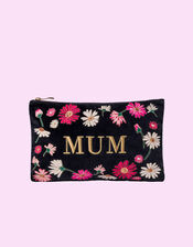 Elizabeth Scarlett 'Mum' Embroidered Pouch, , large