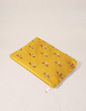 Elizabeth Scarlett Large Honeybee Velvet Pouch, , large