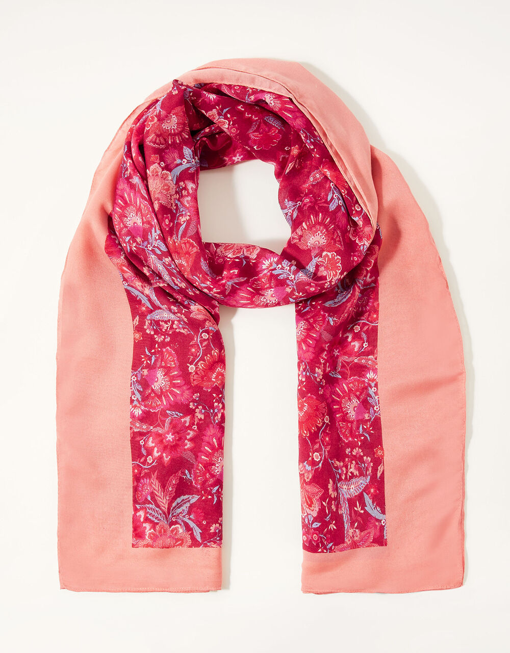 Women Women's Accessories | Floral Print Lightweight Scarf in Recycled Polyester - VB29683