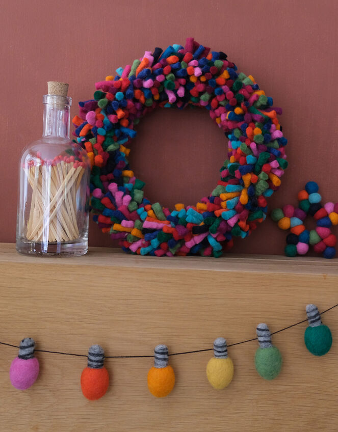 Fiona Walker Felt Fairy Light Christmas Garland, , large
