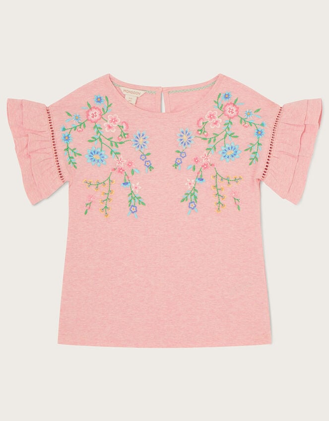 Embroidered Flower Long Sleeve Shirt - Ready to Wear