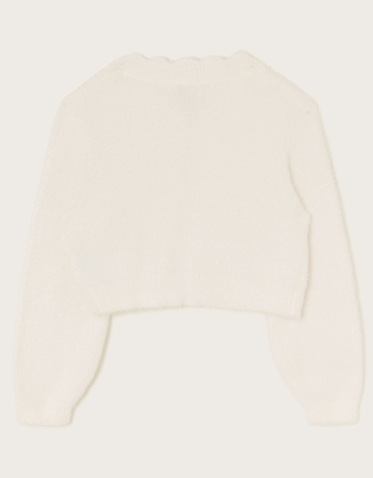 Ivory fluffy clearance cardigan