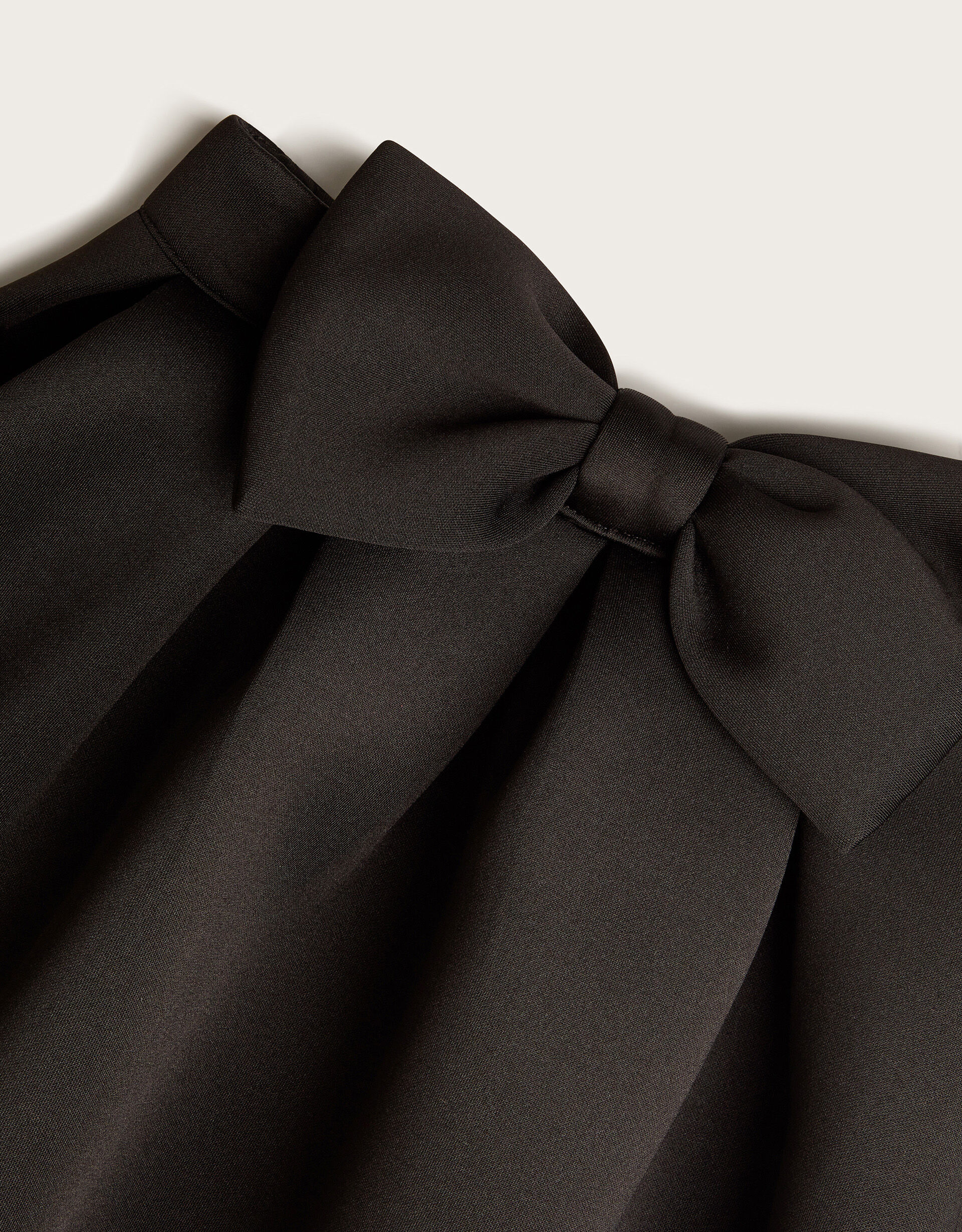 Back Bow Formal Pleated Skirt