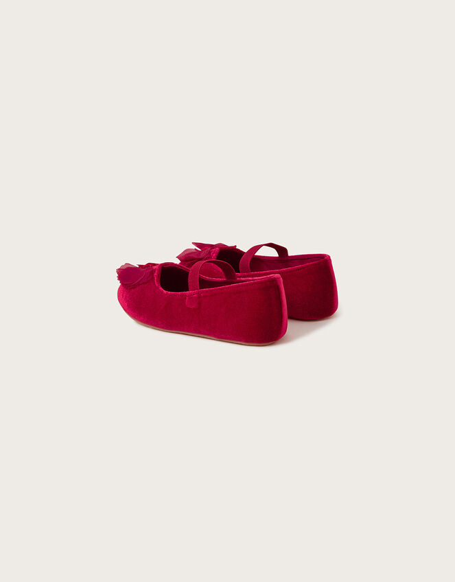 Cancan Velvet Walker Shoes, Red (RED), large