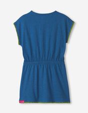 Hatley Sequin Lime T-Shirt Dress, Blue (BLUE), large