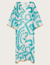 Squiggle Print Kaftan, , large