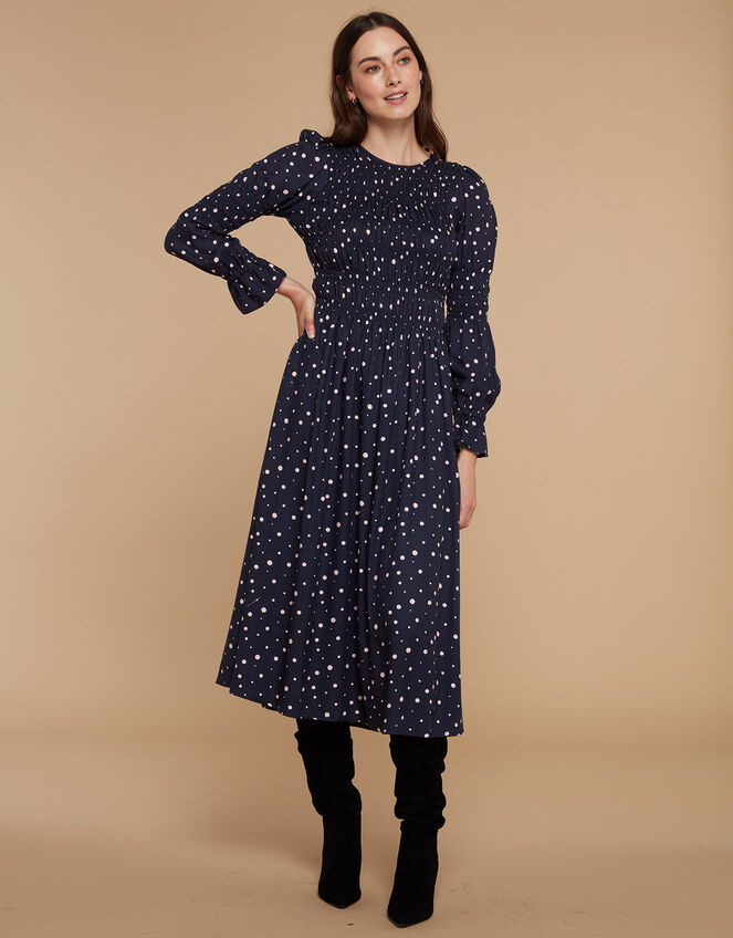 Mirla Beane Alexia Dress, Blue (NAVY), large