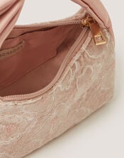 Floral Sequin Velvet Bag, , large