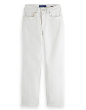 Scotch and Soda Sky Straight Jeans Longer Length, White (WHITE), large
