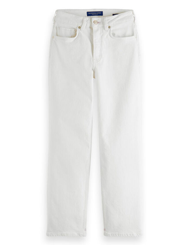 Scotch and Soda Sky Straight Jeans Longer Length, White (WHITE), large