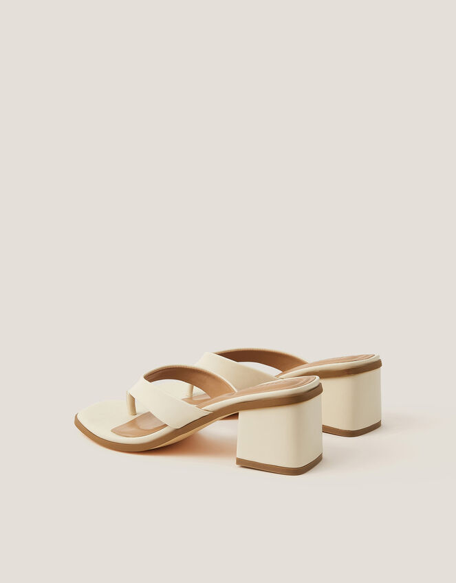 Tilly Toe Thong Mules, Ivory (IVORY), large
