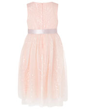 Sequin Pattern Dress, Pink (PINK), large