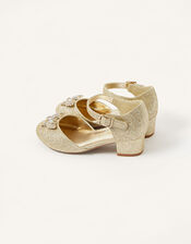 Glitter Butterfly Heels, Gold (GOLD), large