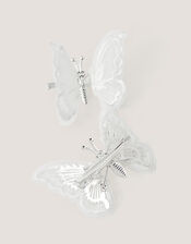 2-Pack Embroidered Spring Butterfly Hair Clips, , large
