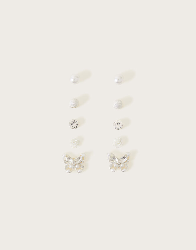 Bridesmaid Stud Earrings 5 Pack, , large