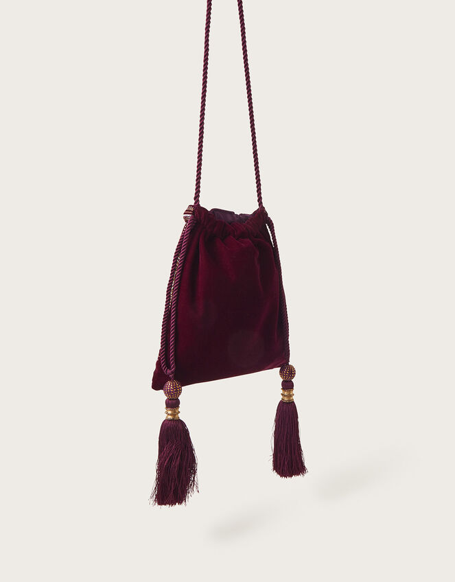 DRAWSTRING POUCH BAG WITH CHAIN STRAP MEET ME AT THE MAJESTIC