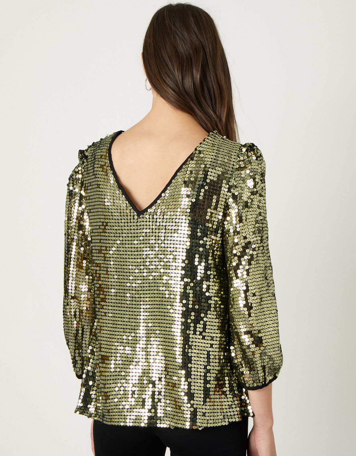 womens sequin blouse