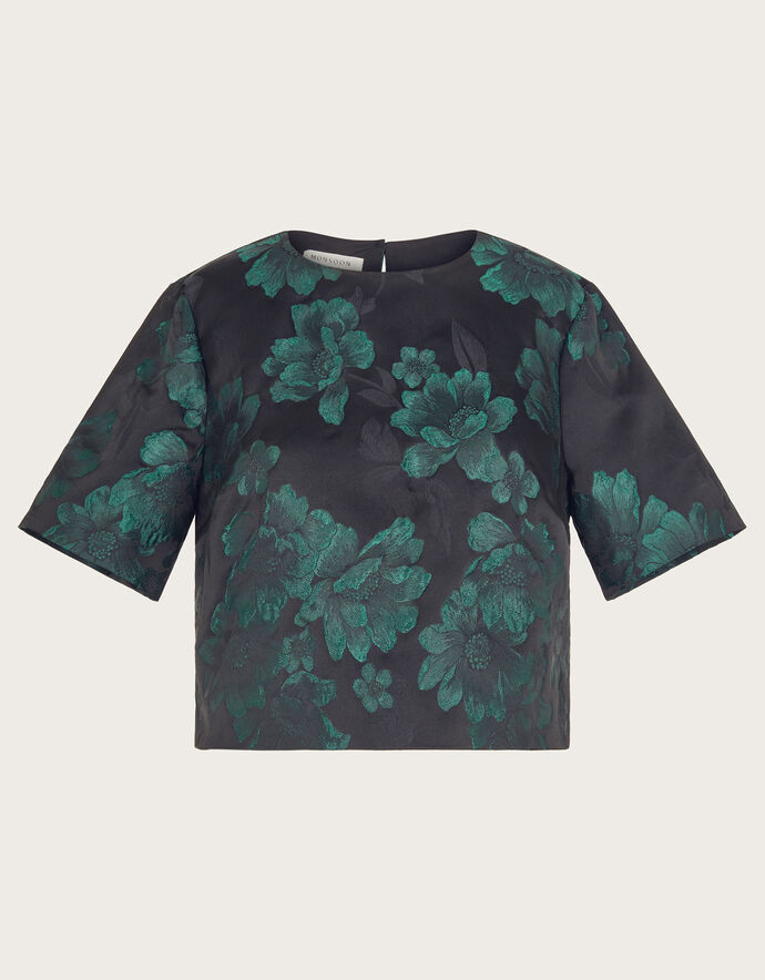 Jacquard Short Sleeve Top