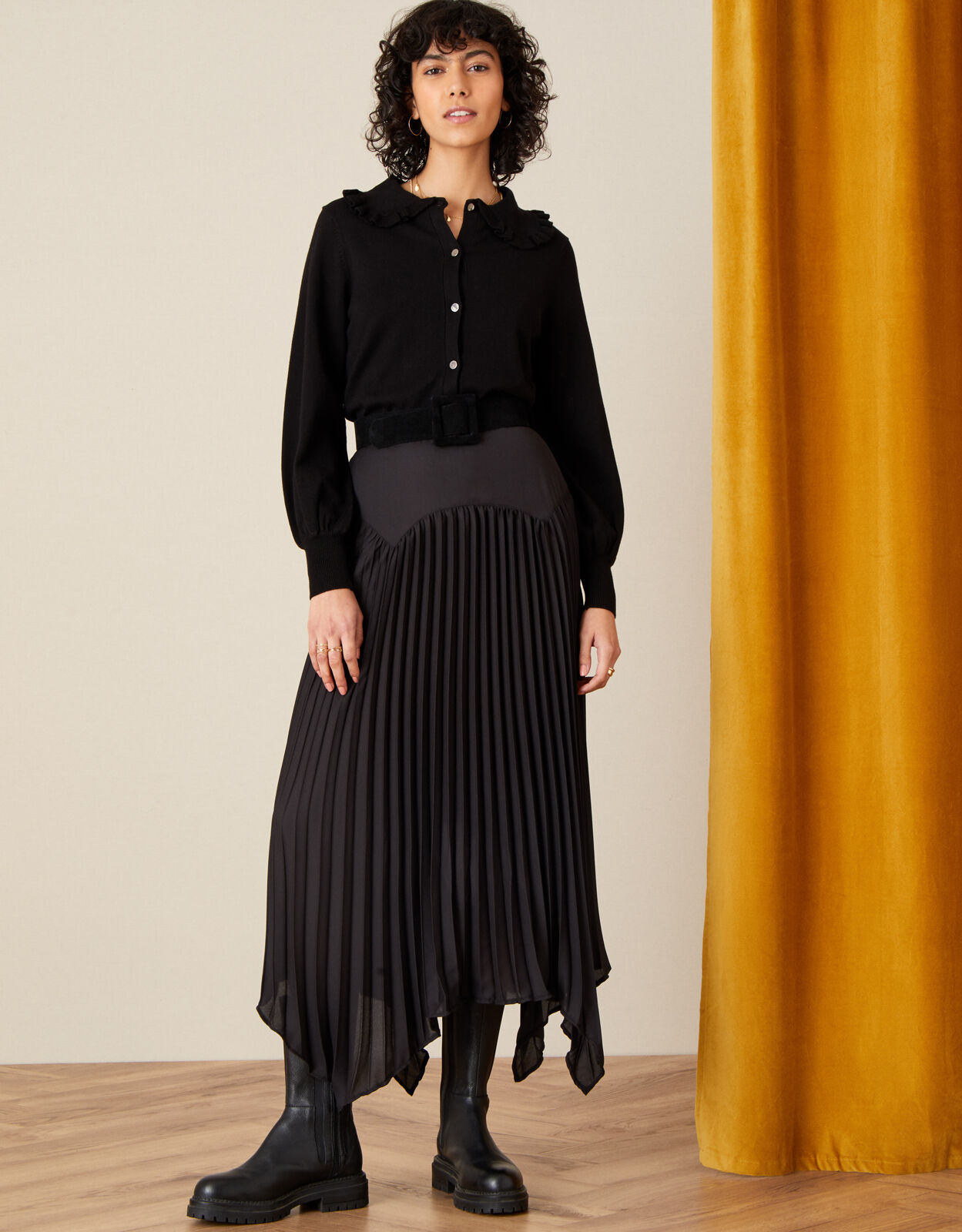 Linen handkerchief hem skirt sale