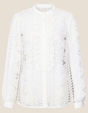 Jill Lace Blouse, Ivory (IVORY), large