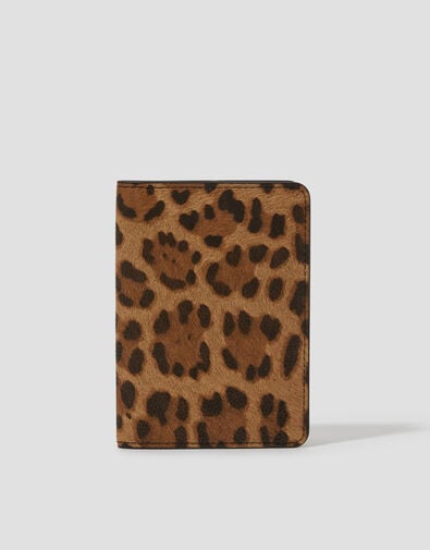Leopard Print Passport Holder, , large