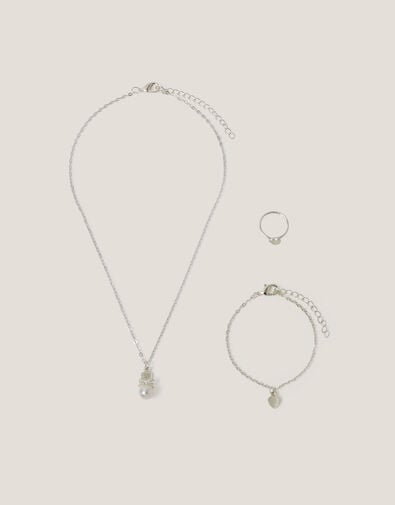 Pearl Heart Jewellery Set, , large