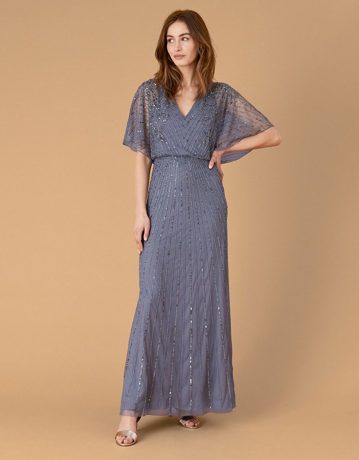 ARTISAN Holly Floral Maxi Dress Blue