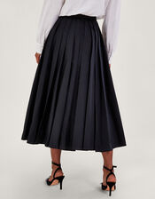 Tully Taffeta Skirt, Black (BLACK), large