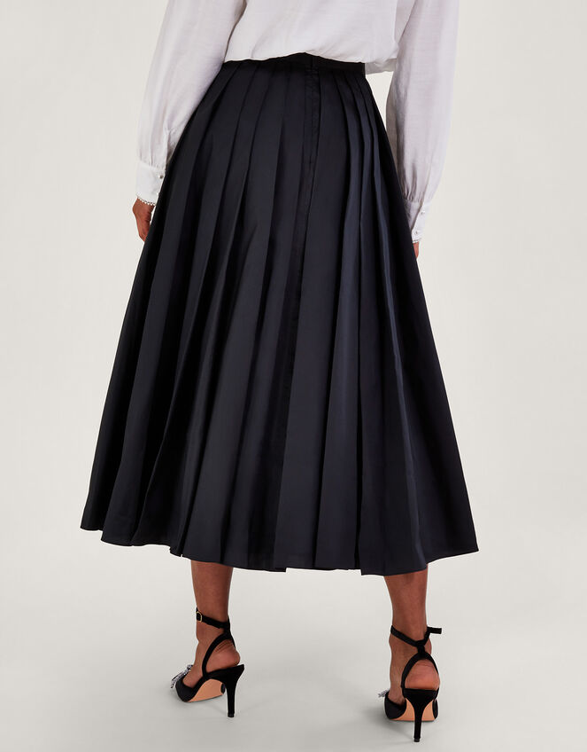 Tully Taffeta Skirt, Black (BLACK), large