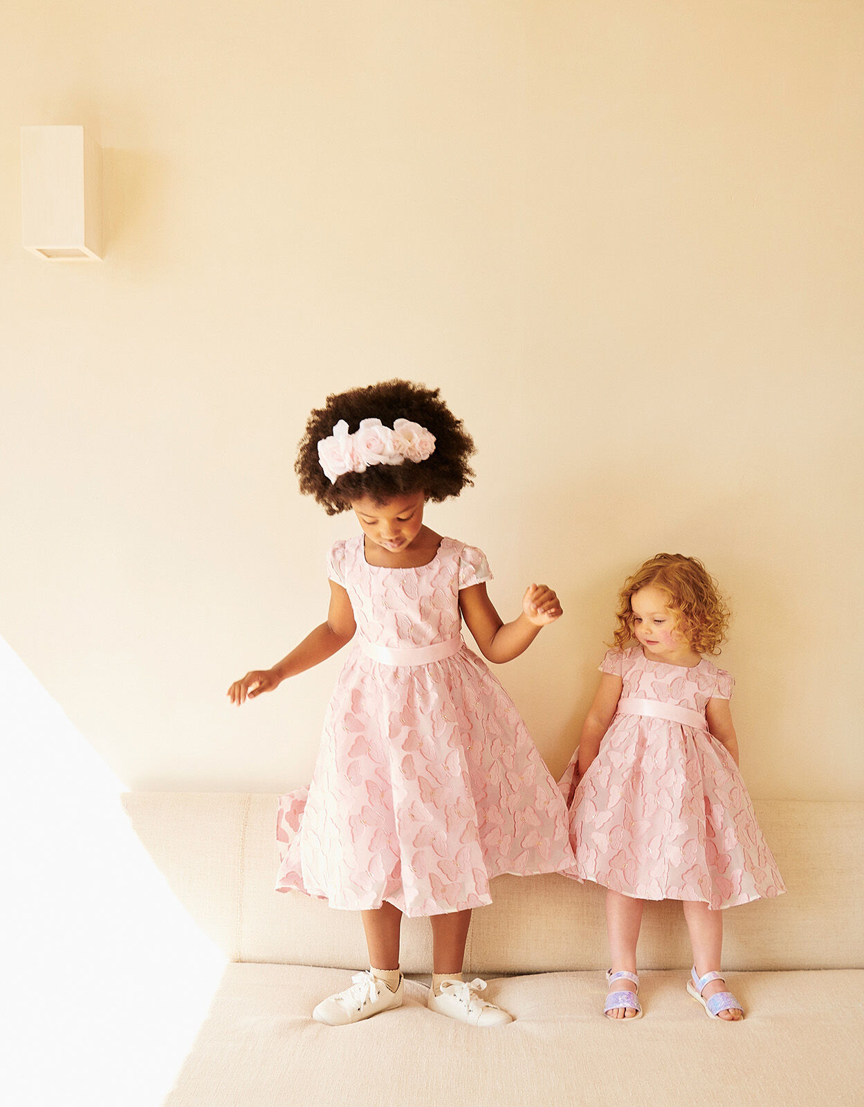 Baby girl jacquard dress top