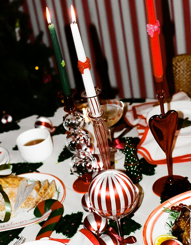 Anna + Nina Winter Berries Bubble Candle Holder, , large