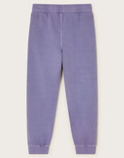 Washed Jersey Joggers, Blue (BLUE), large