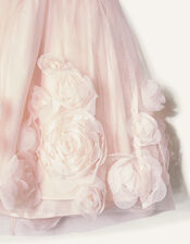 Baby Florence 3D Flower Dress, Pink (PINK), large