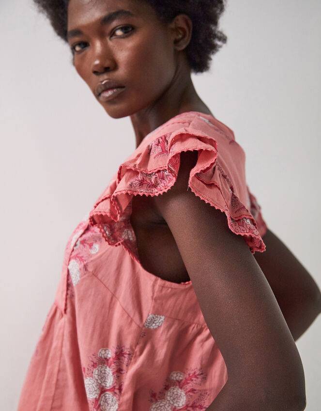 East Nadine Sleeveless Embroidered Blouse, Multi (MULTI), large