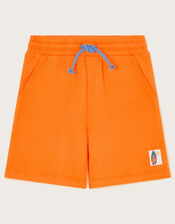 Tie Sweat Shorts, Orange (ORANGE), large